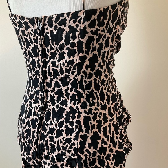 SILKS by St. Gillian Vintage Dress | 100% Silk | Animal Print | 80s | Size 6 - Picture 9 of 12